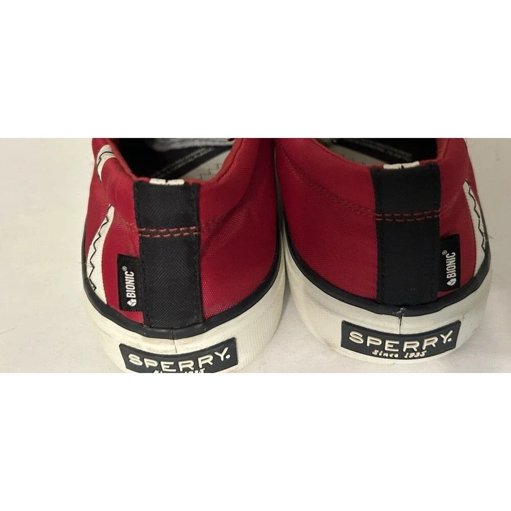 Sperry Striper II Bionic CVO SNEAKERS Shoes Nylon Men's Size 9 Red Navy